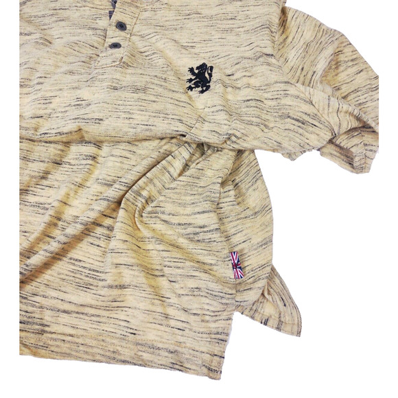 Lions Crest by English Laundry Men's 3 Button Henley Shirt Short Sleeve Size M - Picture 7 of 11